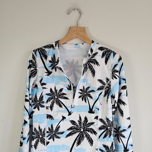 Hiskywin Long Sleeve Rash Guard Swim Top UV Sun Protection Small - Picture 3 of 12